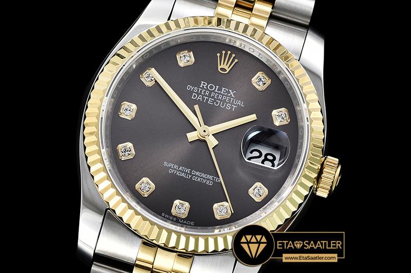 RDJ0268A - DateJust Jub Flt YGSS Dark Grey Diam BP A3135 Mod - 01.jpg